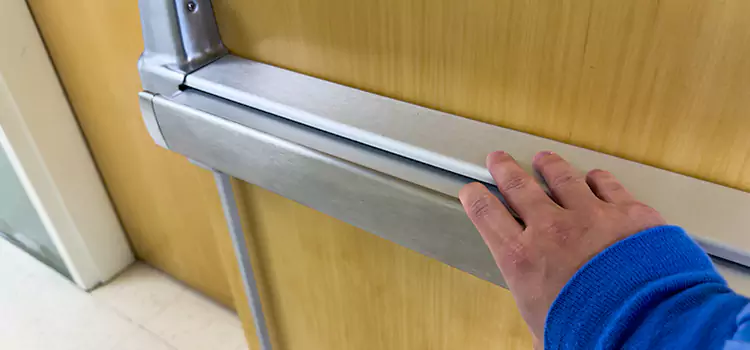 Installing a Push Bar on a Door Lawndale